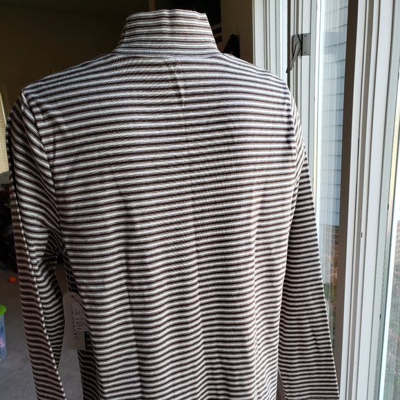Kim Rogers Striped Mock Turtleneck - Picture 3 of 8